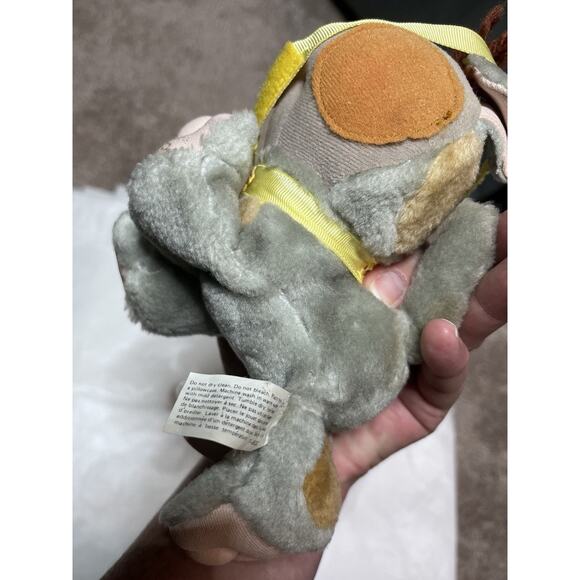 Vtg 1986 CPK Pets Grey Dog Yellow Leash Cabbage Patch Kids Plush Toy NOS NWT - Picture 6 of 14